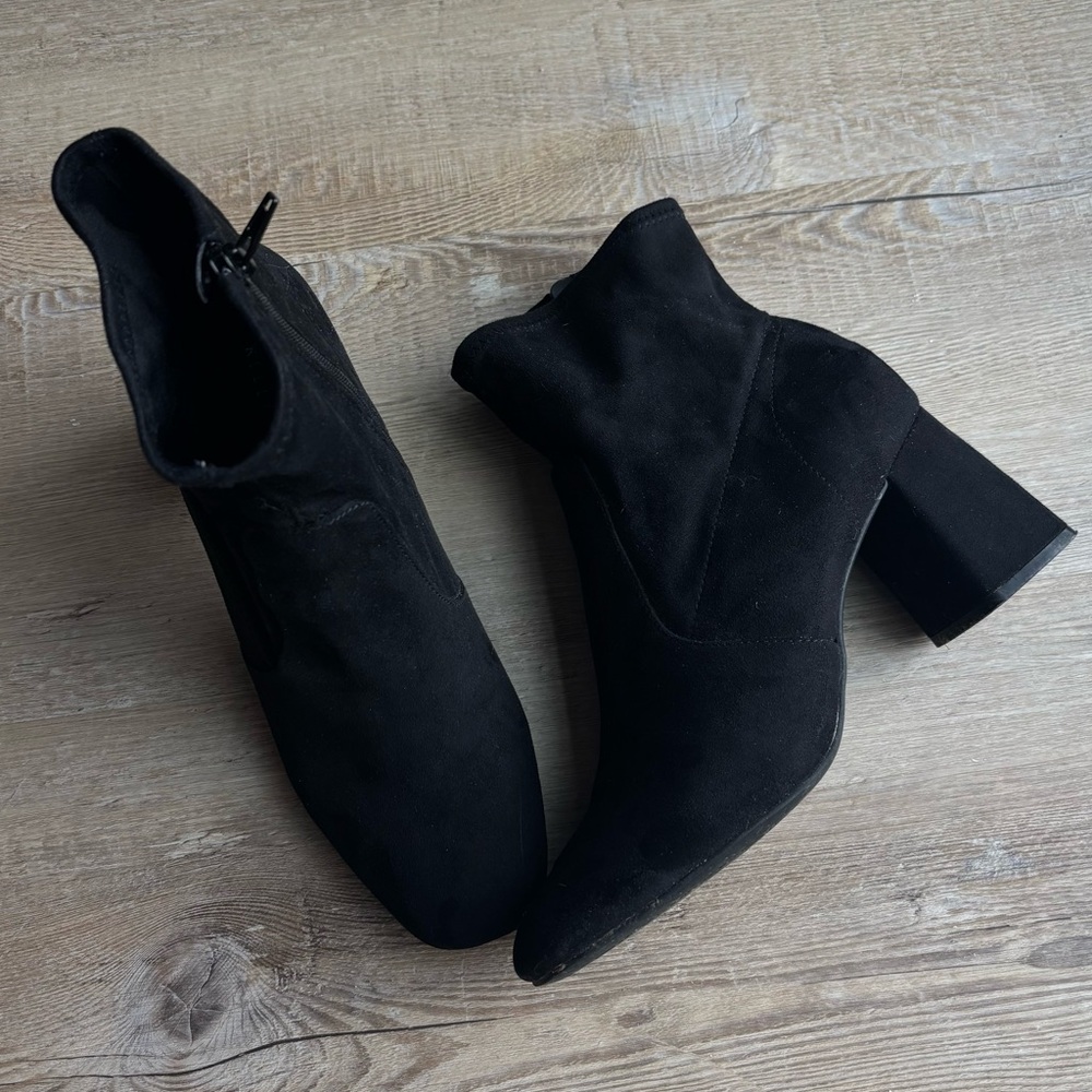 Kelly & Katie Black Heeled Boots
